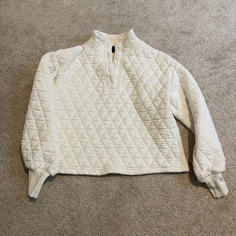 Sanctuary Off-White Quilted Top